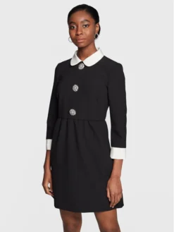 Red Valentino Vestito Da Giorno 1R0VAFQ55MJ Nero Regular Fit