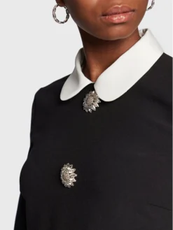 Red Valentino Vestito Da Giorno 1R0VAFQ55MJ Nero Regular Fit -Offerta economica Guess || Calvin Klein Jeans || Vero Moda red valentino vestito da giorno 1r0vafq55mj nero regular fit 3