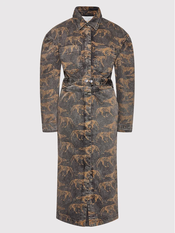 Vestito Di Jeans Dahlia Aop RM749 Grigio Regular Fit 5 Vestito Di Jeans Dahlia Aop RM749 Grigio Regular Fit - immagine 5