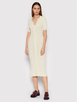 Vestito Di Maglia Joy Knit RM1021 Beige Slim Fit