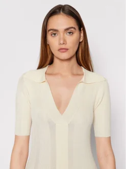 Vestito Di Maglia Joy Knit RM1021 Beige Slim Fit -Offerta economica Guess || Calvin Klein Jeans || Vero Moda remain vestito di maglia joy knit rm1021 beige slim fit 3