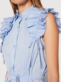 Rinascimento Vestito Chemisier CFC0017910002 Blu Regular Fit -Offerta economica Guess || Calvin Klein Jeans || Vero Moda rinascimento vestito chemisier cfc0017910002 blu regular fit 3