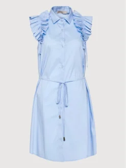 Rinascimento Vestito Chemisier CFC0017910002 Blu Regular Fit -Offerta economica Guess || Calvin Klein Jeans || Vero Moda rinascimento vestito chemisier cfc0017910002 blu regular fit 4