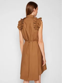 Rinascimento Vestito Chemisier CFC0017910002 Marrone Regular Fit -Offerta economica Guess || Calvin Klein Jeans || Vero Moda rinascimento vestito chemisier cfc0017910002 marrone regular fit 2