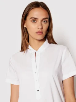 Rinascimento Vestito Chemisier CFC0103381003 Bianco Regular Fit -Offerta economica Guess || Calvin Klein Jeans || Vero Moda rinascimento vestito chemisier cfc0103381003 bianco regular fit 3