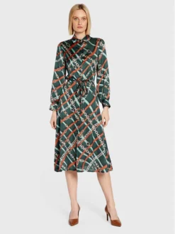 Rinascimento Vestito Chemisier CFC0110463003 Verde Regular Fit