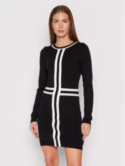 Rinascimento Vestito Di Maglia CFM0010417003 Nero Slim Fit