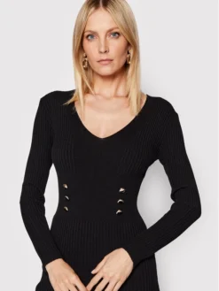 Rinascimento Vestito Di Maglia CFM0010758003 Nero Slim Fit -Offerta economica Guess || Calvin Klein Jeans || Vero Moda rinascimento vestito di maglia cfm0010758003 nero slim fit 3