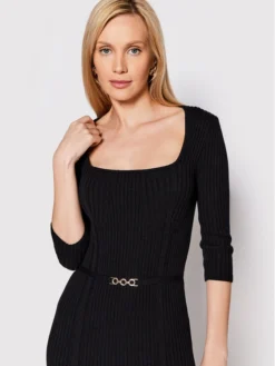 Rinascimento Vestito Di Maglia CFM0010919003 Nero Slim Fit -Offerta economica Guess || Calvin Klein Jeans || Vero Moda rinascimento vestito di maglia cfm0010919003 nero slim fit 3