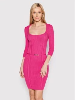 Rinascimento Vestito Di Maglia CFM0010919003 Rosa Slim Fit