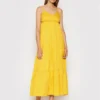 Rinascimento Vestito Estivo CFC0017921002 Giallo Relaxed Fit