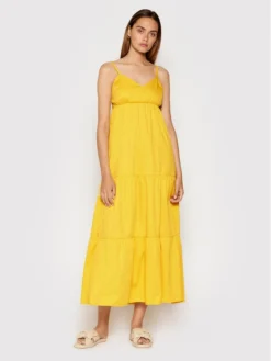 Rinascimento Vestito Estivo CFC0017921002 Giallo Relaxed Fit