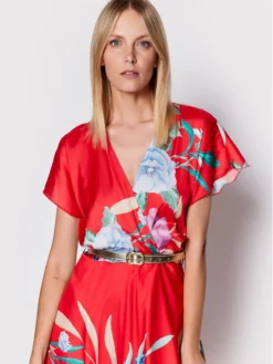 Rinascimento Vestito Estivo CFC0018577002 Rosso Regular Fit -Offerta economica Guess || Calvin Klein Jeans || Vero Moda rinascimento vestito estivo cfc0018577002 rosso regular fit 3