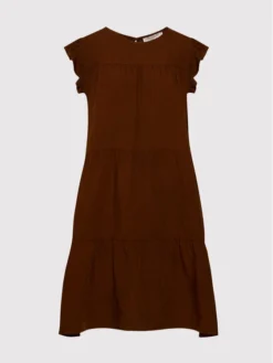 Rinascimento Vestito Estivo CFC0103416003 Marrone Regular Fit -Offerta economica Guess || Calvin Klein Jeans || Vero Moda rinascimento vestito estivo cfc0103416003 marrone regular fit 4