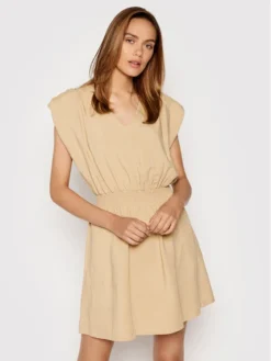 Rinascimento Vestito Estivo CFC0103488003 Beige Regular Fit