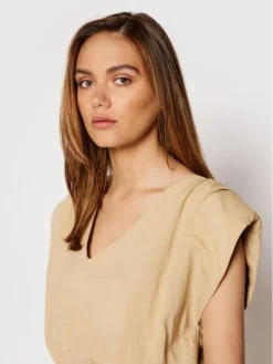 Rinascimento Vestito Estivo CFC0103488003 Beige Regular Fit -Offerta economica Guess || Calvin Klein Jeans || Vero Moda rinascimento vestito estivo cfc0103488003 beige regular fit 3