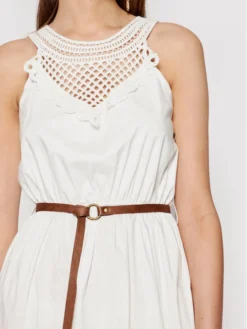 Rinascimento Vestito Estivo CFC0103508003 Bianco Regular Fit -Offerta economica Guess || Calvin Klein Jeans || Vero Moda rinascimento vestito estivo cfc0103508003 bianco regular fit 3