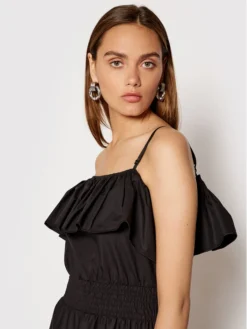 Rinascimento Vestito Estivo CFC0103583003 Nero Regular Fit -Offerta economica Guess || Calvin Klein Jeans || Vero Moda rinascimento vestito estivo cfc0103583003 nero regular fit 3