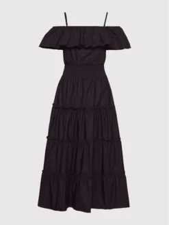 Rinascimento Vestito Estivo CFC0103583003 Nero Regular Fit -Offerta economica Guess || Calvin Klein Jeans || Vero Moda rinascimento vestito estivo cfc0103583003 nero regular fit 4