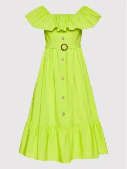 Rinascimento Vestito Estivo CFC0109320003 Verde Regular Fit -Offerta economica Guess || Calvin Klein Jeans || Vero Moda rinascimento vestito estivo cfc0109320003 verde regular fit 4