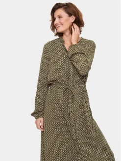 Saint Tropez Vestito Chemisier 30511353 Verde Casual Fit -Offerta economica Guess || Calvin Klein Jeans || Vero Moda saint tropez vestito chemisier 30511353 verde casual fit 2