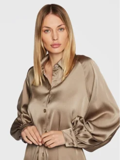 SAMSØE SAMSØE Vestito Chemisier Nika F21400139 Verde Regular Fit -Offerta economica Guess || Calvin Klein Jeans || Vero Moda samsoe samsoe vestito chemisier nika f21400139 verde regular fit 3