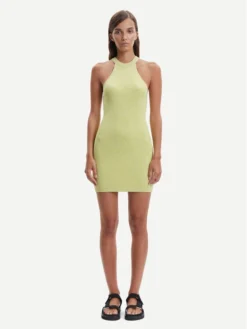 SAMSØE SAMSØE Vestito Di Maglia Ashli F23100025 Verde Slim Fit