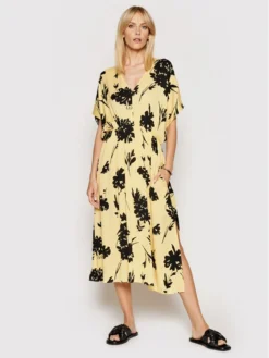 SAMSØE SAMSØE Vestito Estivo Andina F20300220 Giallo Loose Fit