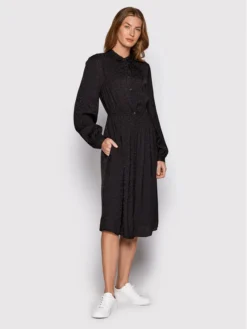 Scotch & Soda Vestito Chemisier 168674 Nero Relaxed Fit