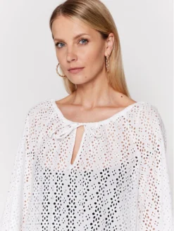 Seafolly Vestito Estivo Broderie Anglaise 54700-CU Bianco Relaxed Fit -Offerta economica Guess || Calvin Klein Jeans || Vero Moda seafolly vestito estivo broderie anglaise 54700 cu bianco relaxed fit 3