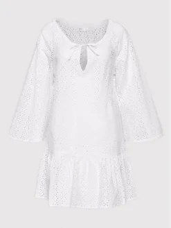Seafolly Vestito Estivo Broderie Anglaise 54700-CU Bianco Relaxed Fit -Offerta economica Guess || Calvin Klein Jeans || Vero Moda seafolly vestito estivo broderie anglaise 54700 cu bianco relaxed fit 4