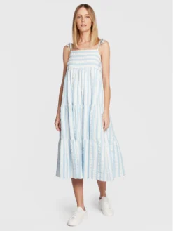 Seafolly Vestito Estivo Cabana 54860-DR Blu Regular Fit