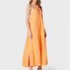 Seafolly Vestito Estivo Halter 54864-DR Arancione Regular Fit