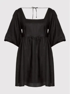 Seafolly Vestito Estivo Shoreline Cover Up 54736-CU Nero Relaxed Fit -Offerta economica Guess || Calvin Klein Jeans || Vero Moda seafolly vestito estivo shoreline cover up 54736 cu nero relaxed fit 4