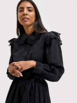 Selected Femme Vestito Chemisier Brody 16083750 Nero Regular Fit -Offerta economica Guess || Calvin Klein Jeans || Vero Moda selected femme vestito chemisier brody 16083750 nero regular fit 3