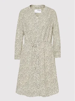 Selected Femme Vestito Chemisier Damina 16059977 Beige Regular Fit -Offerta economica Guess || Calvin Klein Jeans || Vero Moda selected femme vestito chemisier damina 16059977 beige regular fit 4