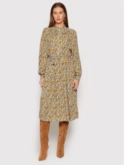 Selected Femme Vestito Chemisier Greta 16085300 Multicolore Regular Fit