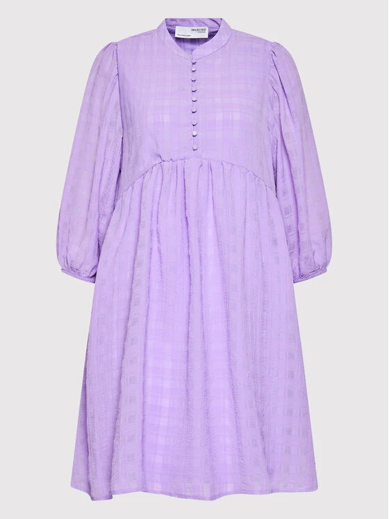 Selected Femme Vestito Da Giorno Fiona 16083343 Viola Regular Fit 5 Selected Femme Vestito Da Giorno Fiona 16083343 Viola Regular Fit - immagine 5