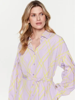 Silvian Heach Vestito Chemisier GPP23371VE Viola Regular Fit -Offerta economica Guess || Calvin Klein Jeans || Vero Moda silvian heach vestito chemisier gpp23371ve viola regular fit 3