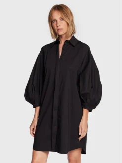 Silvian Heach Vestito Chemisier GPP23478VE Nero Regular Fit