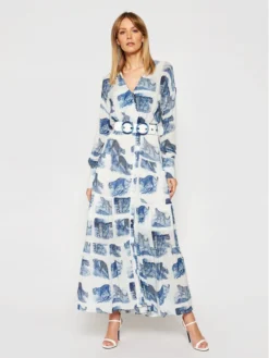 Silvian Heach Vestito Chemisier Peakes PGP21165VE Blu Regular Fit