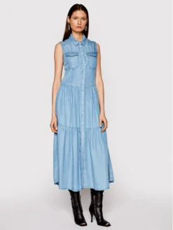 Silvian Heach Vestito Chemisier Timurray PGP21771VE Blu Regular Fit