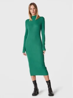 Silvian Heach Vestito Di Maglia PGA22208VE Verde Slim Fit