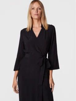 Sisley Vestito Chemisier 4B5FLV01Y Nero Regular Fit -Offerta economica Guess || Calvin Klein Jeans || Vero Moda sisley vestito chemisier 4b5flv01y nero regular fit 3