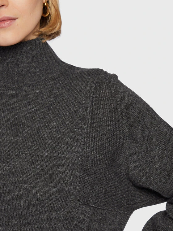 Sisley Vestito Di Maglia 1244L200T Grigio Relaxed Fit 4 Sisley Vestito Di Maglia 1244L200T Grigio Relaxed Fit - immagine 4