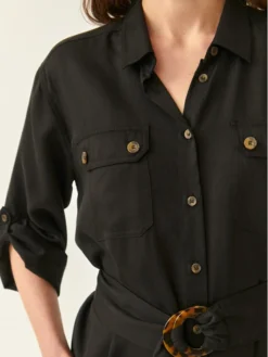 Vestito Chemisier Marion T2303.193 Nero Regular Fit -Offerta economica Guess || Calvin Klein Jeans || Vero Moda tatuum vestito chemisier marion t2303 193 nero regular fit 4