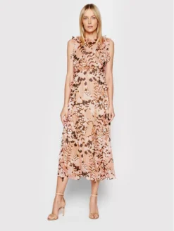 Ted Baker Vestito Estivo Kayleih 261059 Rosa Regular Fit