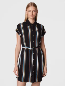 TOM TAILOR Denim Vestito Chemisier 1031755 Nero Regular Fit