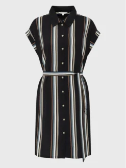 TOM TAILOR Denim Vestito Chemisier 1031755 Nero Regular Fit -Offerta economica Guess || Calvin Klein Jeans || Vero Moda tom tailor denim vestito chemisier 1031755 nero regular fit 4