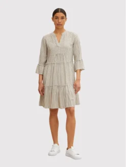 Tom Tailor Vestito Da Giorno 1031702 Grigio Regular Fit